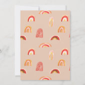 Zonnestraal | Boho babyshower uitnodiging (Achterkant)