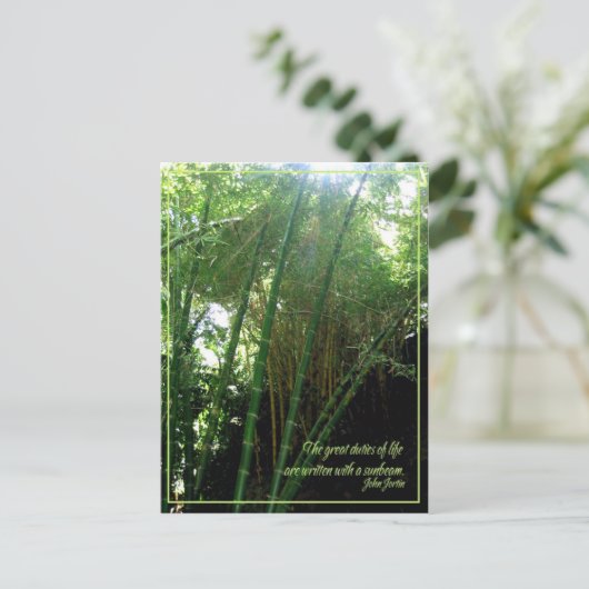 zonnestraal briefkaart (Staand voorkant)