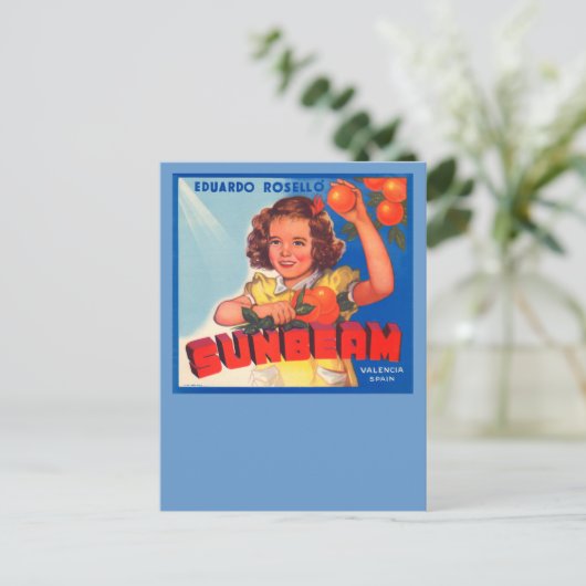 zonnestraal briefkaart (Staand voorkant)