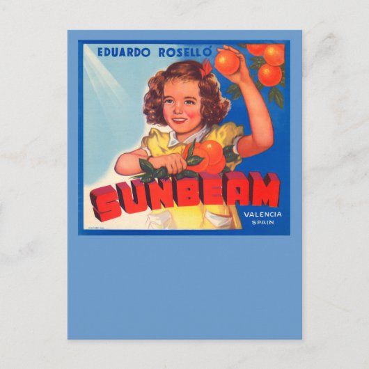 zonnestraal briefkaart (Voorkant)