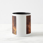 Zonnestraal die op de vloer van de canyon tumblewe mok (Midden)