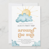 Zonnestraal Eerste Reis Rond De Zon Boho Verjaarda Kaart (Voorkant)