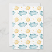 Zonnestraal Eerste Reis Rond De Zon Boho Verjaarda Kaart (Achterkant)