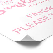 Zonnestraal Favor teken Poster (Hoek)