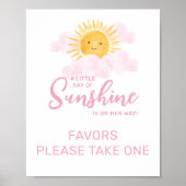Zonnestraal Favor teken Poster (Voorkant)