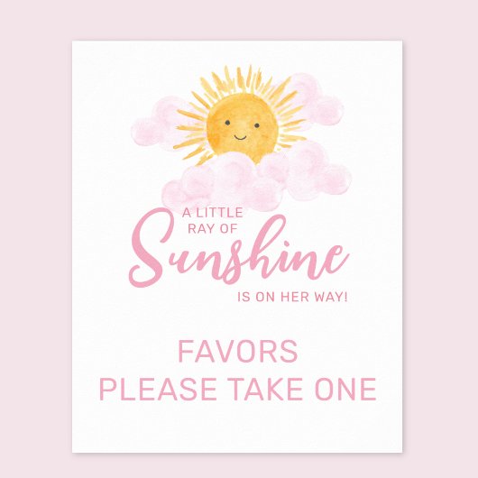 Zonnestraal Favor teken Poster