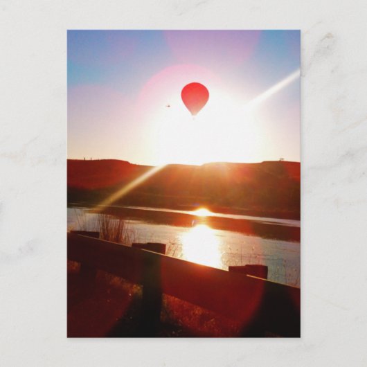 Zonnestraal, heteluchtballon briefkaart (Voorkant)