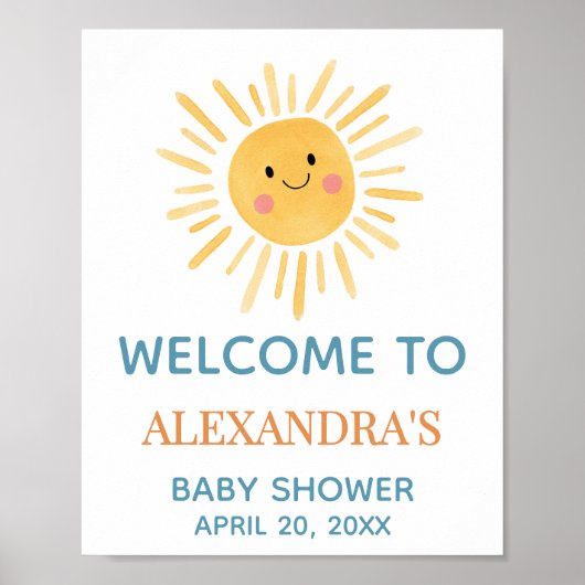 Zonnestraal Hier komt de Zoon Welkomstbord Poster (Voorkant)