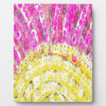 Zonnestraal in geel en in Fuchsia