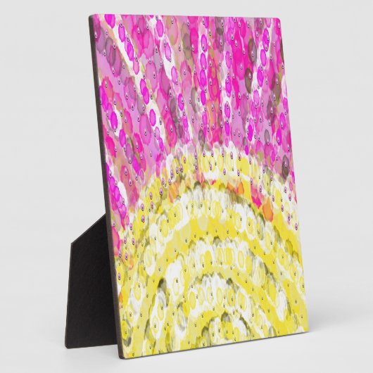 Zonnestraal in geel en in Fuchsia Fotoplaat (Zijkant)