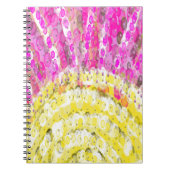 Zonnestraal in geel en in Fuchsia Notitieboek (Voorkant)