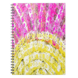 Zonnestraal in geel en in Fuchsia Notitieboek