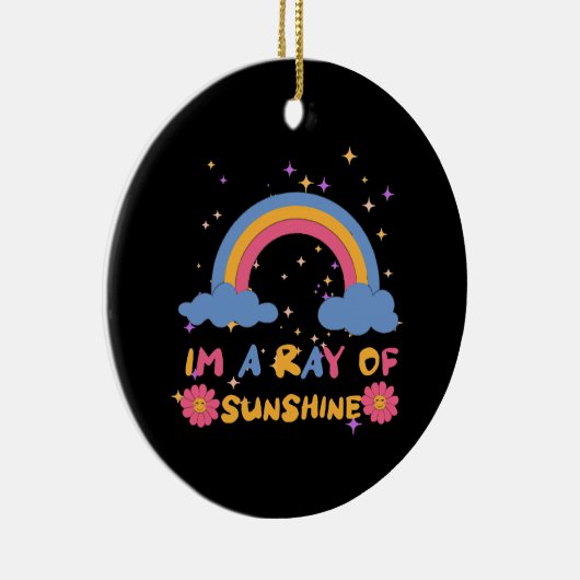 zonnestraal keramisch ornament (Rechts)