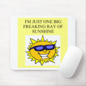 zonnestraal muismat (Met muis)