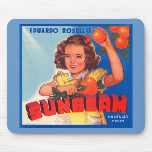 zonnestraal muismat (Voorkant)