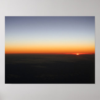 Zonnestraal op 35.000 voet Poster