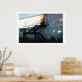 Zonnestraal op Stairwell Poster (Keuken)