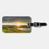 Zonnestraal over het Bagagelabel van de bergen (Voorkant horizontaal)