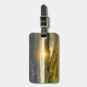 Zonnestraal over het Bagagelabel van de bergen (Voorkant verticaal)