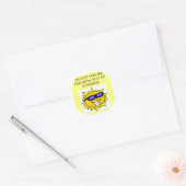 zonnestraal ronde sticker (Envelop)