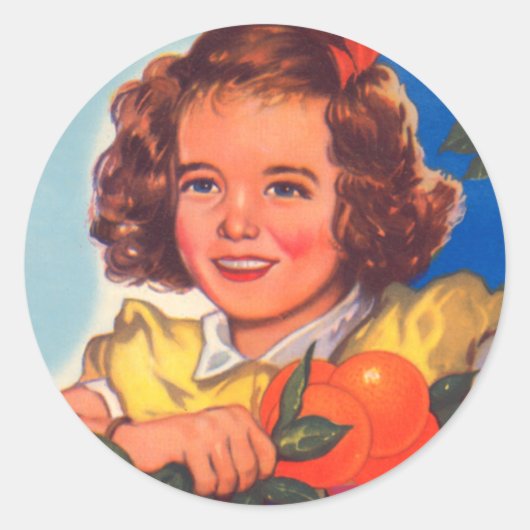 zonnestraal ronde sticker (Voorkant)