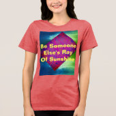 zonnestraal Tri-Blend shirt (Voorkant)