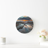 Zonnestraal uit de getijdepools ronde klok (Huis)