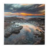 Zonnestraal uit de getijdepools tegeltje (Voorkant)