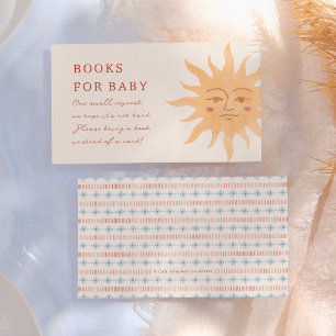 Zonnestraal Vintage Zon Boeken Voor Baby Baby Borr Informatiekaartje