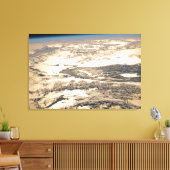 Zonnestraal voor de Atlantische Oceaan Canvas Afdruk (Insitu (Woonkamer))