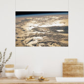 Zonnestraal voor de Atlantische Oceaan Poster (Keuken)