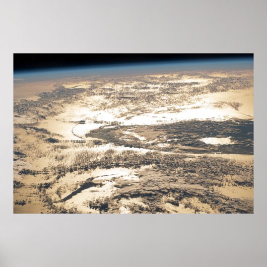 Zonnestraal voor de Atlantische Oceaan Poster (Voorkant)