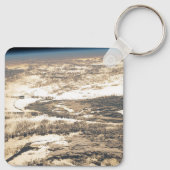 Zonnestraal voor de Atlantische Oceaan Sleutelhanger (Achterkant)