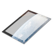 zonnestraal voor de kust van de stille oceaan notitieblok (Schuin)