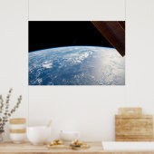 zonnestraal voor de kust van de stille oceaan poster (Keuken)