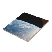 zonnestraal voor de kust van de stille oceaan tegeltje (Zijkant)