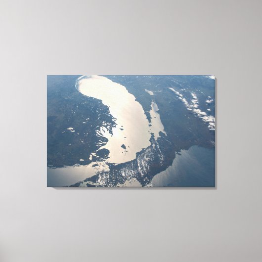 Zonnestraal voor Lake Michigan Canvas Afdruk (Voorkant)