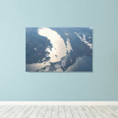 Zonnestraal voor Lake Michigan Canvas Afdruk (Insitu (Houten vloer))