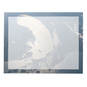 Zonnestraal voor Lake Michigan Notitieblok