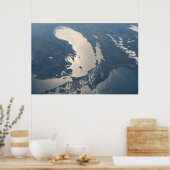 Zonnestraal voor Lake Michigan Poster (Keuken)