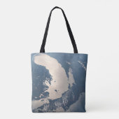 Zonnestraal voor Lake Michigan Tote Bag (Achterkant)