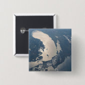 Zonnestraal voor Lake Michigan Vierkante Button 5,1 Cm (Voorkant /achterkant)