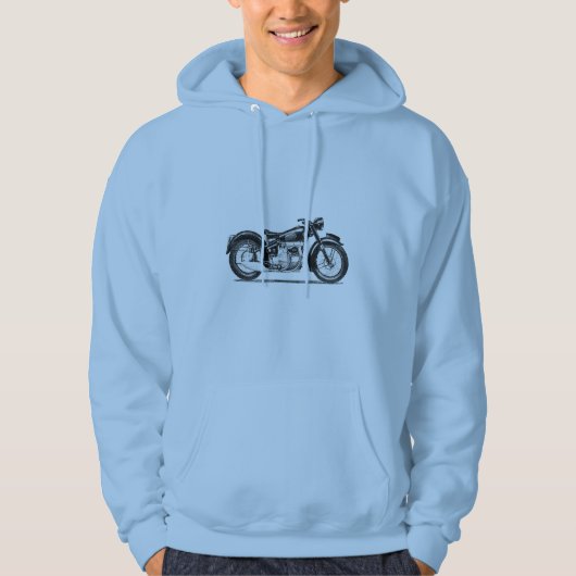  zonnestraalmotorfiets hoodie (Voorkant)