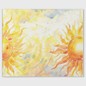 zonnestraalschittering cadeaupapier (Vlak)