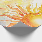 zonnestraalschittering cadeaupapier (Hoek)