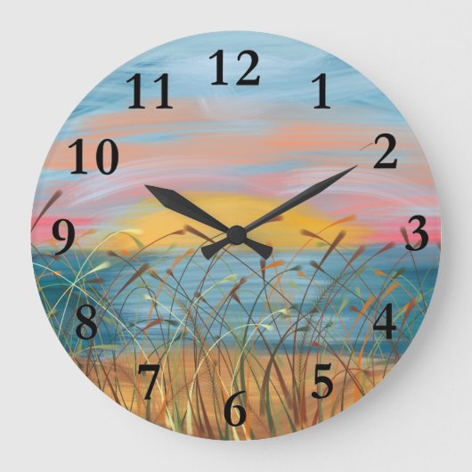 Zonnestrale wandklok rond (groot) (Voorkant)