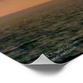 Zonnestralen boven de oceaan poster (Hoek)