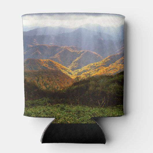 Zonnestralen boven het Shirakami-Sanchi-gebergte Blikjeskoeler (Achterkant)