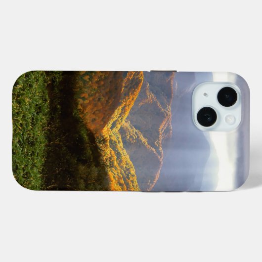 Zonnestralen boven het Shirakami-Sanchi-gebergte Case-Mate iPhone Case (Achterkant (horizontaal))