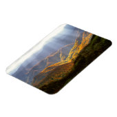 Zonnestralen boven het Shirakami-Sanchi-gebergte Magneet (Linkerzijde)